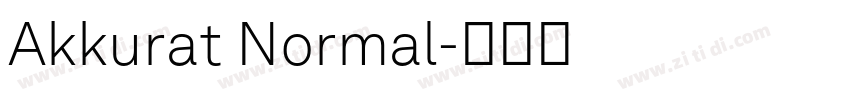 Akkurat Normal字体转换